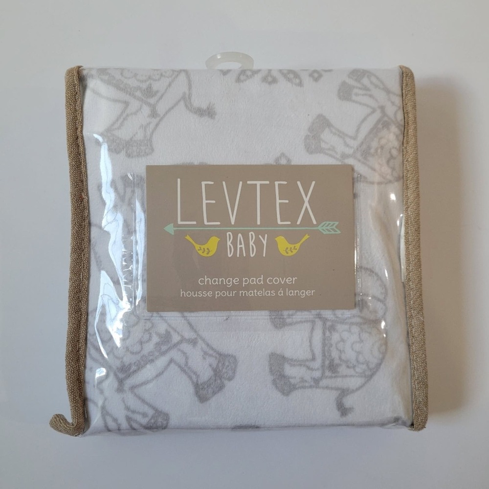 Levtex Baby Ely Changing Pad Cover / Elephant / Nursery NWT - Picture 2 of 6